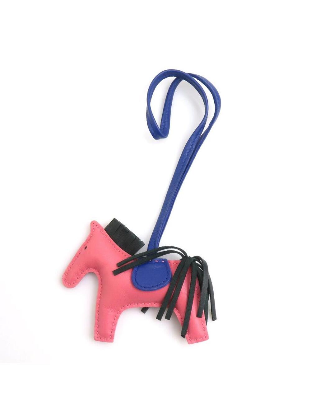 Auth Hermes Charm Rose Azare / Blue #310333H45B